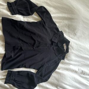 Kenzo x H&M black silk blouse , special edition!